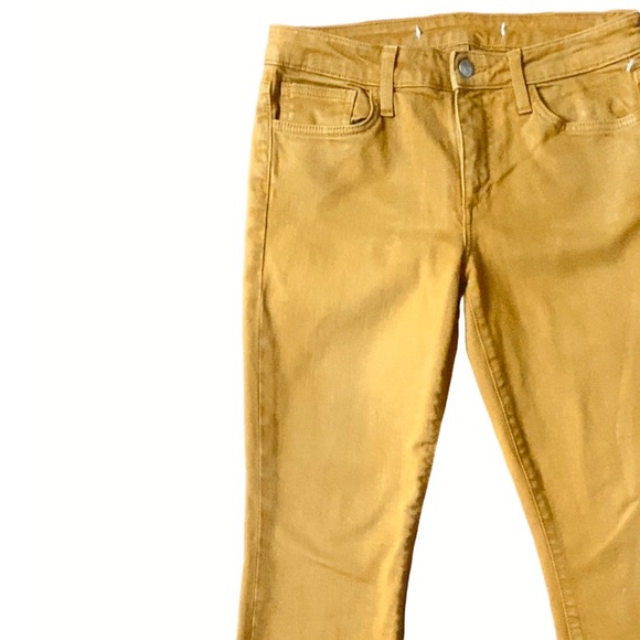 Joe’s Jeans Skinny Jeans, Quality Skinny Denim Jeans, Mustard Skinny Denim Jeans - Picture 4 of 11